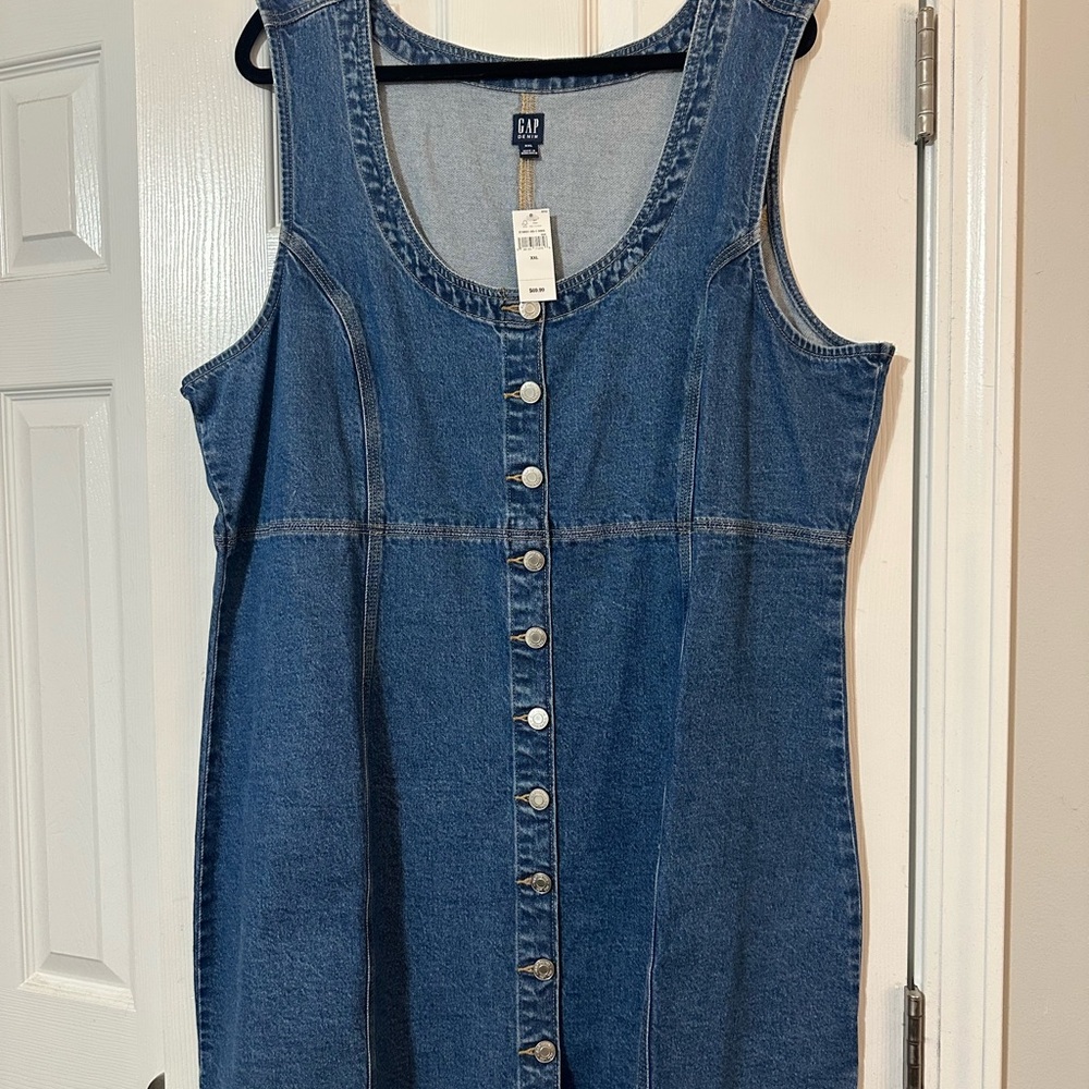 Gap Denim Button-Down Dress